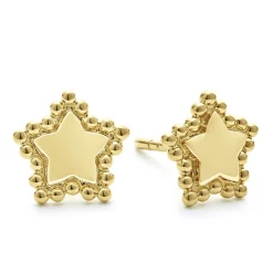 Cheap 18K Gold Star Stud Earrings Gold