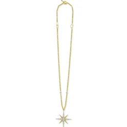 Outlet 18K Gold Statement Diamond Pendant Necklace Gold