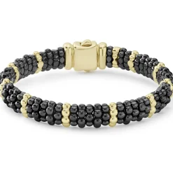 Outlet 18K Gold Station Ceramic Beaded Bracelet | 9Mm Gold