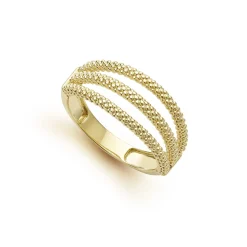 Best 18K Gold Superfine Caviar Ring Gold
