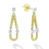 Shop 18K Gold Superfine Diamond Tear Drop Earrings Gold