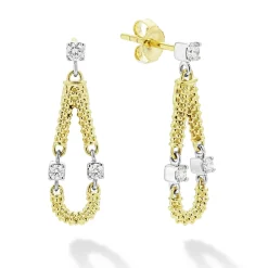 Shop 18K Gold Superfine Diamond Tear Drop Earrings Gold