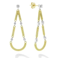 Best Sale 18K Gold Superfine Diamond Drop Earrings Gold