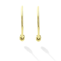 Outlet 18K Gold Superfine Hoop Earrings Hoop Earrings