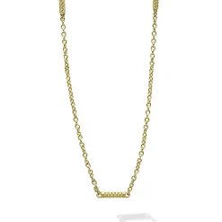 Sale 18K Gold Superfine Station Chain Necklace Gold