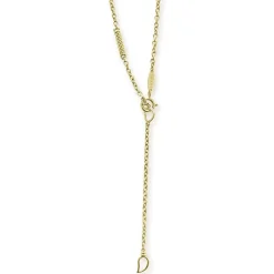 Sale 18K Gold Superfine Station Chain Necklace Gold
