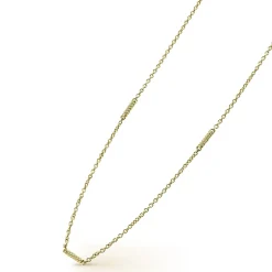 Cheap 18K Gold Superfine Station Chain Necklace Chains