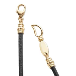 Best 18K Gold Triple Black Pearl Necklace Necklaces & Chains