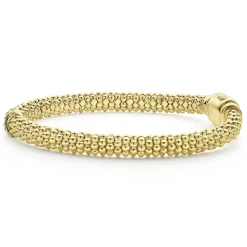 Cheap 18K Gold X Diamond Caviar Bracelet | 6Mm Gold