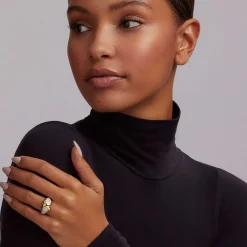 Shop 18K Gold X Diamond Ring Diamonds