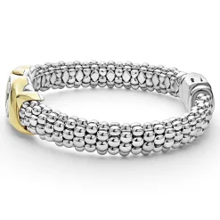 Best Sale 18K Gold Xo Diamond Bracelet | 9Mm Two-Tone