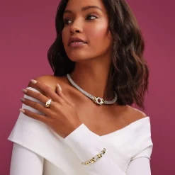 Outlet 18K Gold Xo Diamond Bracelet | 6Mm Diamonds