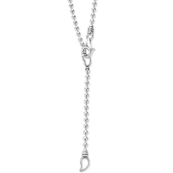 Clearance Key Diamond Pendant Necklace Silver