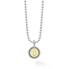 Flash Sale L Initial Charm Necklace Two-Tone