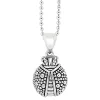 Discount Ladybug Pendant Necklace Silver