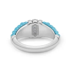 Cheap Large Ceramic Diamond Stacking Ring Silver