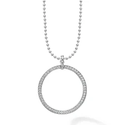 Cheap Large Diamond Circle Pendant Necklace Diamonds