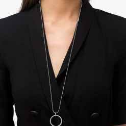 Cheap Large Diamond Circle Pendant Necklace Diamonds