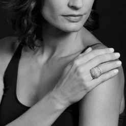 New Large Diamond Statement Ring Diamonds