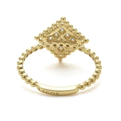 Clearance Large 18K Gold Diamond Ring Diamonds