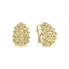 Cheap Large 18K Gold Omega Clip Earrings Gold