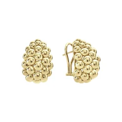Cheap Large 18K Gold Omega Clip Earrings Gold