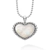 New Large Mother Of Pearl Heart Pendant Necklace Pendant Necklaces