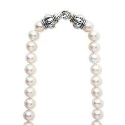 Online Large Pearl Necklace Two-Tone