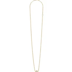 Outlet Large Rose Cut Diamond Necklace Gold