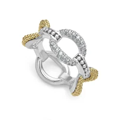 Cheap Large Two-Tone Eternity Diamond Ring Diamonds