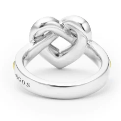 Outlet Large Two-Tone Heart Ring Two-Tone