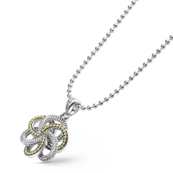 Discount Large Two-Tone Pendant Necklace Two-Tone