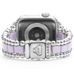New Lilac Ceramic And Stainless Steel Watch Bracelet-38-45Mm Watch Bracelets