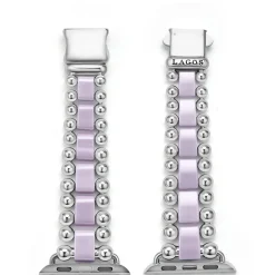 New Lilac Ceramic And Stainless Steel Watch Bracelet-38-45Mm Watch Bracelets