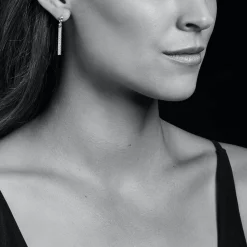 Flash Sale Linear Diamond Earrings Drop Earrings