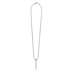 Outlet Linear Diamond Pendant Necklace Diamonds