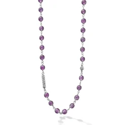 Outlet Long Amethyst Beaded Necklace Chains