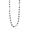 Sale Long Black Ceramic Beaded Necklace Chains