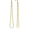 Best Long 18K Gold Superfine Caviar Tear Drop Earrings Gold