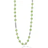 Discount Long Peridot Beaded Necklace Chains