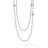 Sale Long Two-Tone Caviar Beaded Necklace Caviar Necklaces