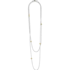 Sale Long Two-Tone Caviar Beaded Necklace Caviar Necklaces