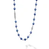 Discount Long Ultramarine Ceramic Beaded Necklace Long Necklaces