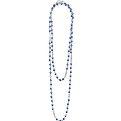 Discount Long Ultramarine Ceramic Beaded Necklace Long Necklaces