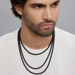 Outlet Matte Black Ceramic Beaded Necklace Necklaces & Chains