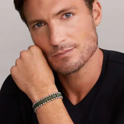 Discount Matte Hunter Green Ceramic Link Bracelet Bracelets