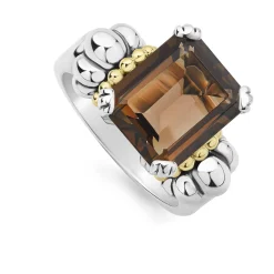 Best Sale Medium Emerald-Cut Smokey Quartz Ring Gemstones