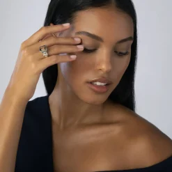 Best Sale Medium Emerald-Cut Smokey Quartz Ring Gemstones