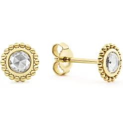 Store Medium Rose Cut Diamond Stud Earrings Stud Earrings