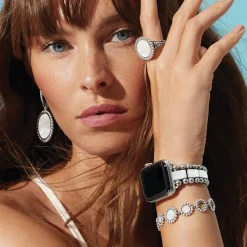 Online Mother Of Pearl Circle Drop Earrings Drop Earrings